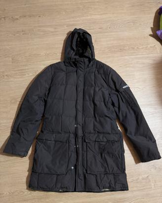Woolrich Blizzard Parka – Marrone scuro / grigio