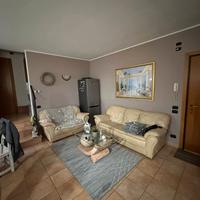 Coppia di divani in pelle beige - 2 e 3 posti