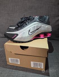 Nike Shox R4 - Metallic Silver/Pink - 38.5 - NUOVE