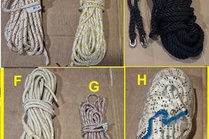 Cime ormeggio ancoraggio drizze scotte ancora