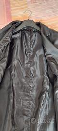 giacca donna in ecopelle 3/4 nera.