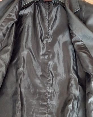 giacca donna in ecopelle 3/4 nera.