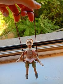 marionetta pinocchio vintage in ceramica 