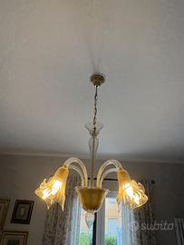 Lampadario in vetro di Murano 5 braccia