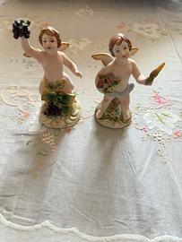 Coppia angioletti dell’abbondanza in capodimonte