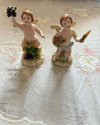 Coppia angioletti dell’abbondanza in capodimonte