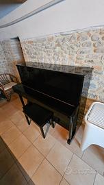 Pianoforte verticale W. Krauser nero lucido
