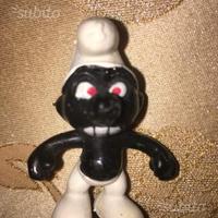 Figura puffi nero rara