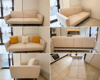 Divano 3 posti beige chiaro – moderno ed elegante
