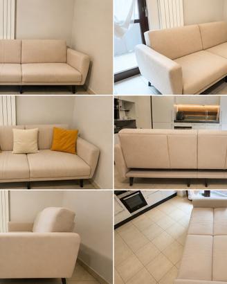 Divano 3 posti beige chiaro – moderno ed elegante