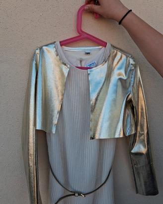 Completo Cerimonia Bambina: Vestito Plissé Mayoral