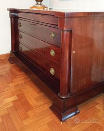 Cassettone stile Impero in Mogano