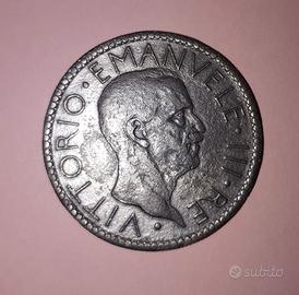 monete Regno d'Italia 20 lire 1928 littore BB