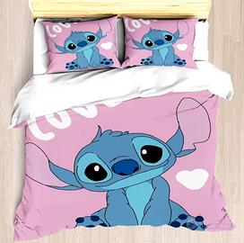 copripiumino matrimoniale Stitch con due federe