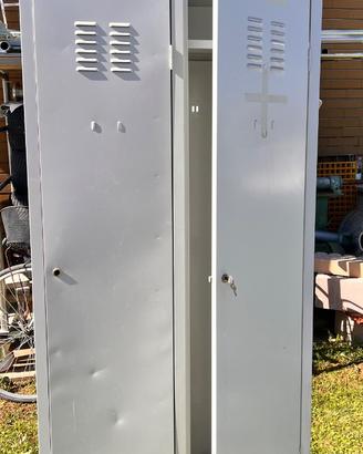 ARMADIO SPOGLIATOIO DA LAVORO 2 POSTI IN Acciaio