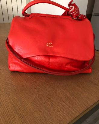 Borsa pelle corallo