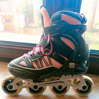 pattini roller blu rosa decathlon tg 38 39 40 41