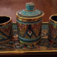 Set da caffè Sambuco ceramiche d Arte Deruta