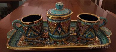 Set da caffè Sambuco ceramiche d Arte Deruta