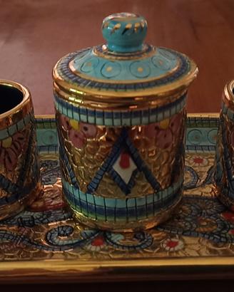 Set da caffè Sambuco ceramiche d Arte Deruta