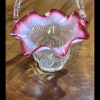 Centrotavola vintage anni 60 in vetro.