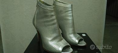 stivaletti donna argento 