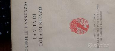 Collezione libri Gabriele D'Annunzio 1930