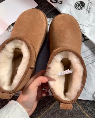 Stivali da neve UGG corti da donna5cm(Marrone37)
