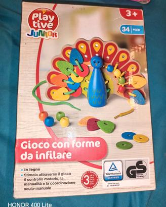 Gioco play tive pavone motricità fine