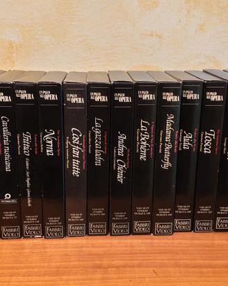 Videocassette VHS collezione palco all'opera 