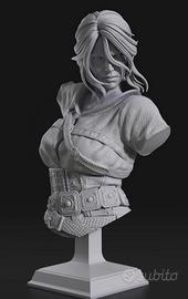 The Witcher Ciri Action Figure 3D Statua Statuina