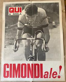 Manifesto Originale di Felice Gimondi anno 1968