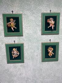 Set quadretti di legno Angeli