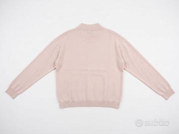 Cardigan rosa cipria collo alto Elvis taglia L/XL