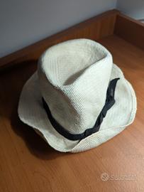 CAPPELLO Borsalino bianco - fibra di carta 