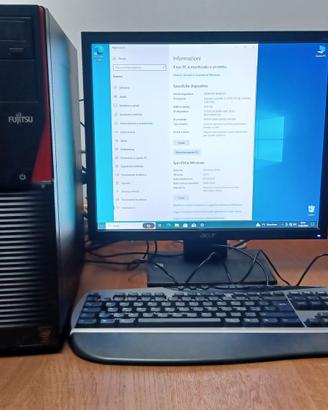 Fujitsu W530 Schermo 19" Intel i7 8GB 230GB Win10