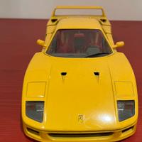 Modellino Ferrari f40 giallo Modena Burago 1/18