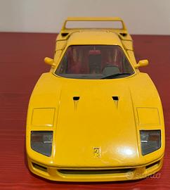 Modellino Ferrari f40 giallo Modena Burago 1/18