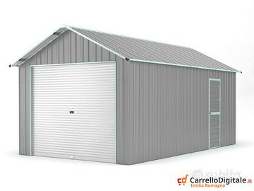 Capanno container box 360x762cm grigio chiaro