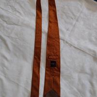 Cravatta Rodrigo 100% seta marrone chiaro a pois