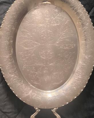 Vassoio placcato argento marca Mam anni 70