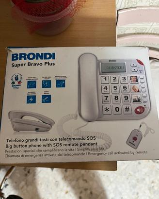 Telefono fisso per anziani Brondi Super Bravo Plus