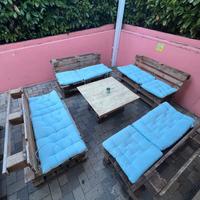 Vend0 set di sedute in legno, TRATTABILE!