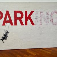 Canvas Parking Girl Swing" di Banksy