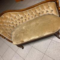Chaise longue/ dormeuse/ divanetto imbottito vinta