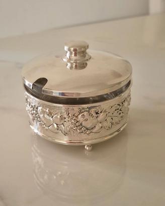 Zuccheriera/formaggiera in argento vintage