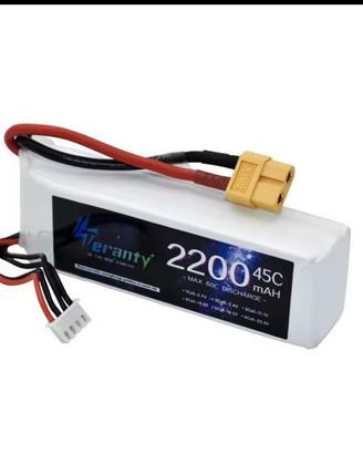 Batteria lipo 11.1 volt 2200 mha 45c