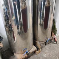 Contenitore Inox da 200 Litri Per Vino/Olio/Alim.