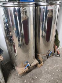 Contenitore Inox da 200 Litri Per Vino/Olio/Alim.