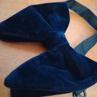 papillon lusso blu velluto